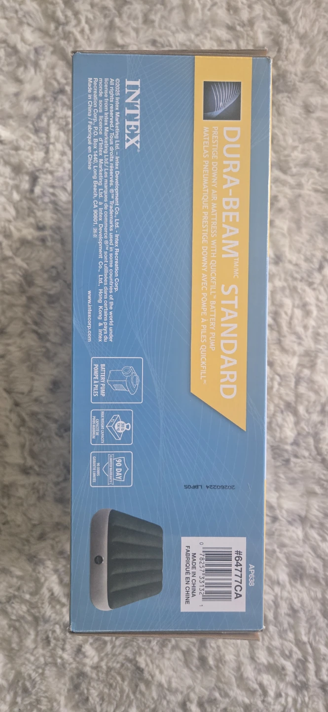 NEW Intex Dura-Beam Twin Air Mattress 10" Built-in Foot Pump - photo 2