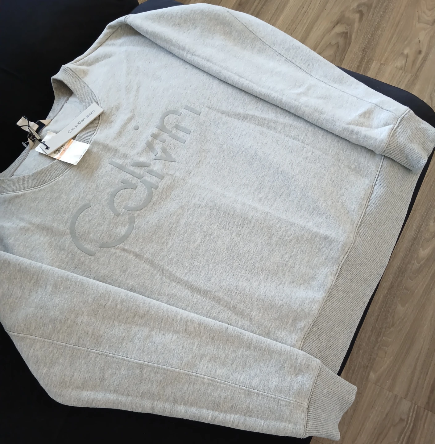Brand new Calvin Klein Jeans Grey Crewneck Sweater - photo 2