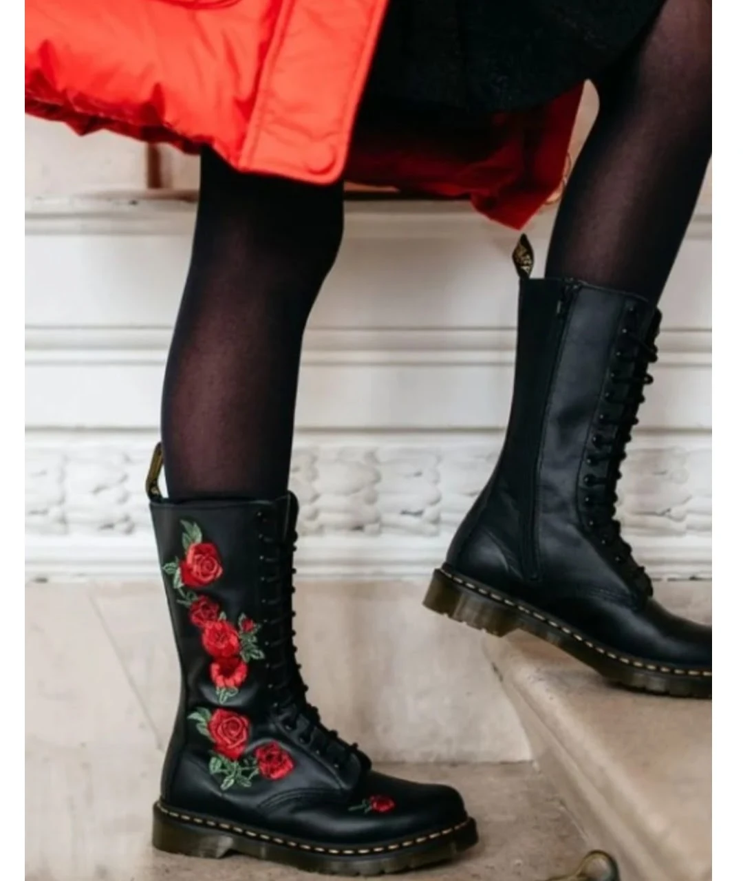 Dr. Martens Rose Embroidered Boots - photo 4