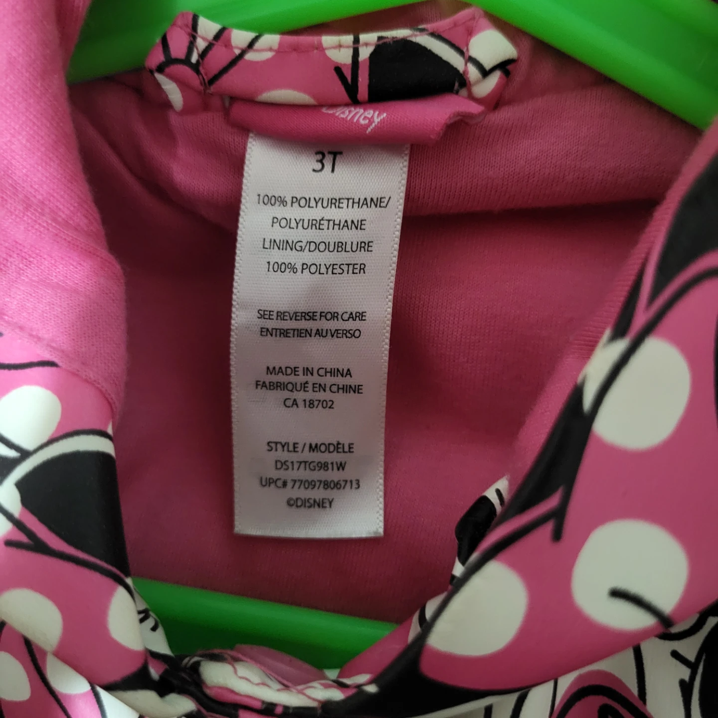 Disney Minnie Mouse Toddler Raincoat - photo 3