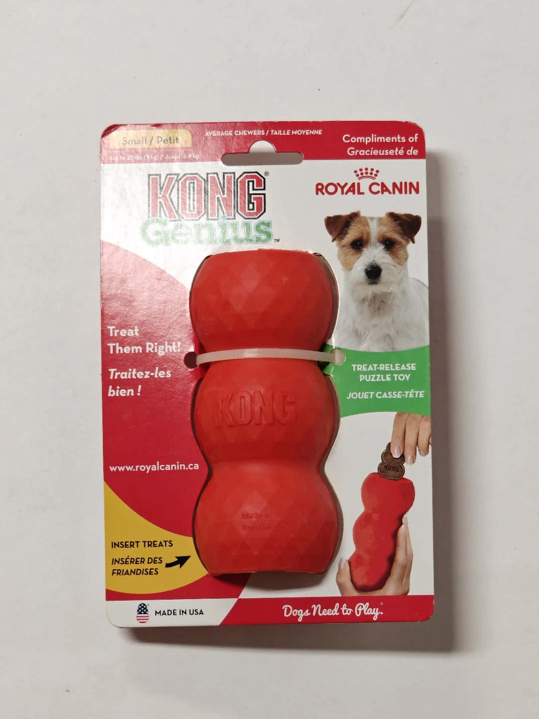 Kong Genius Mike Rubber Chew Toy (Small)