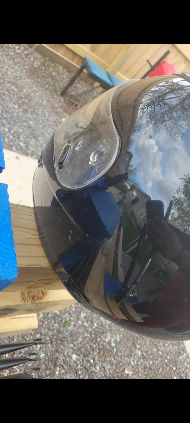 USED HJC MOTORCYCLE HELMET MEDIUM - photo 3