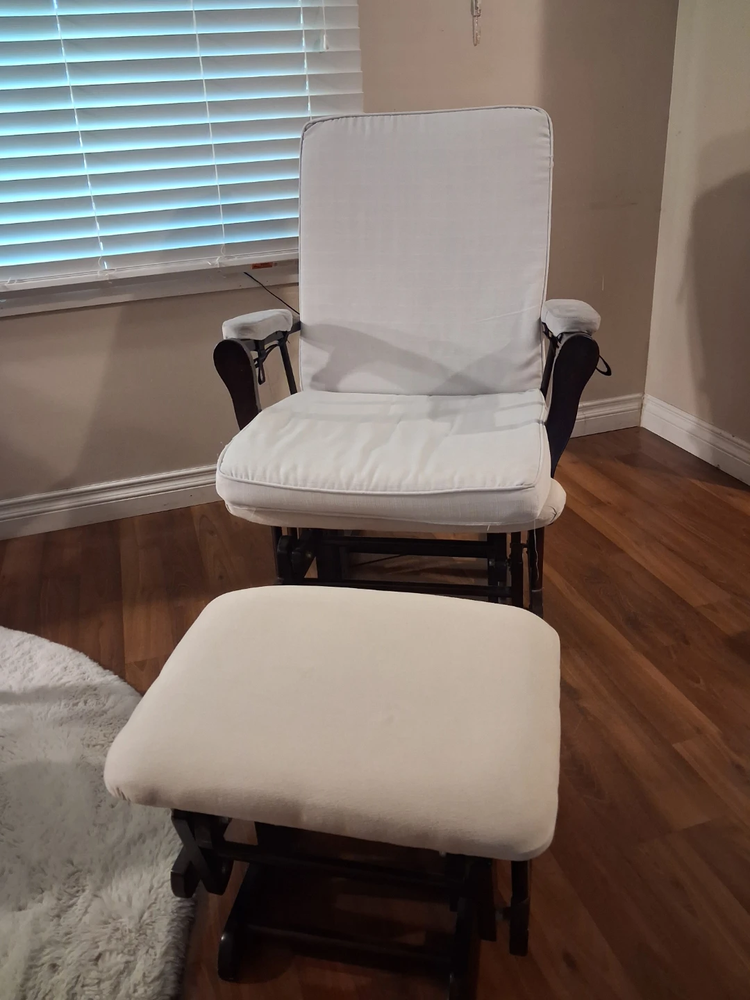 Glider Rocker Chair with Ottoman