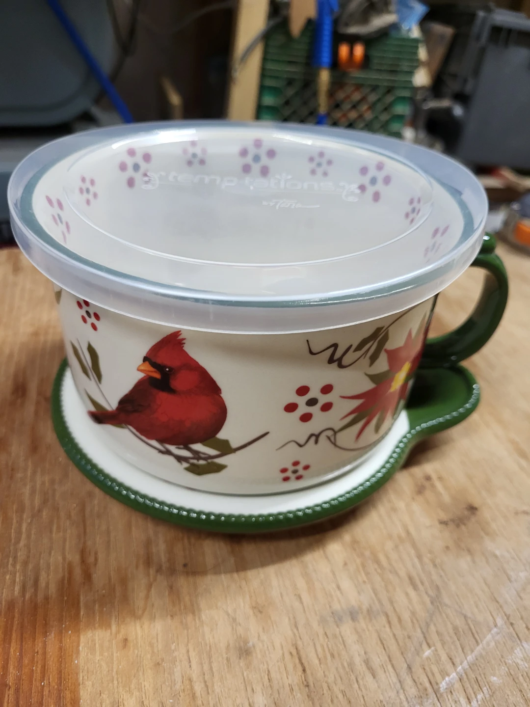 Temp-tations Cardinal and Poinsettia Mug