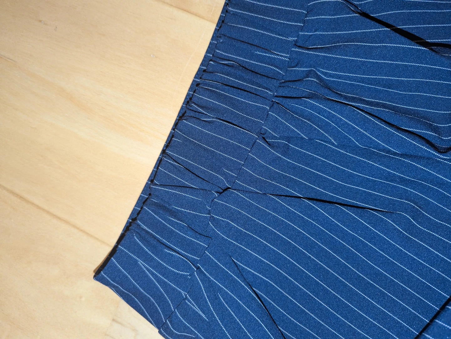 Navy pinstripe Culottes - photo 4