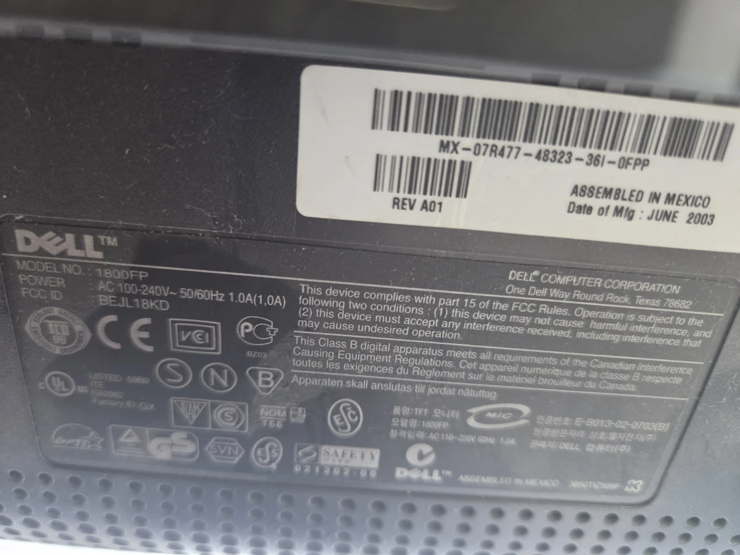 Dell UltraSharp 1800FP Monitor - photo 5