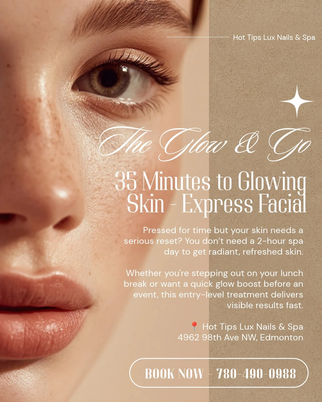 Hot Tips Lux Nails & Spa Express Facial Voucher