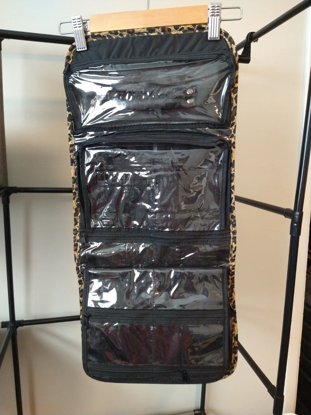 Leopard Print 25 Pocket Hanging Travel Organizer - photo 3