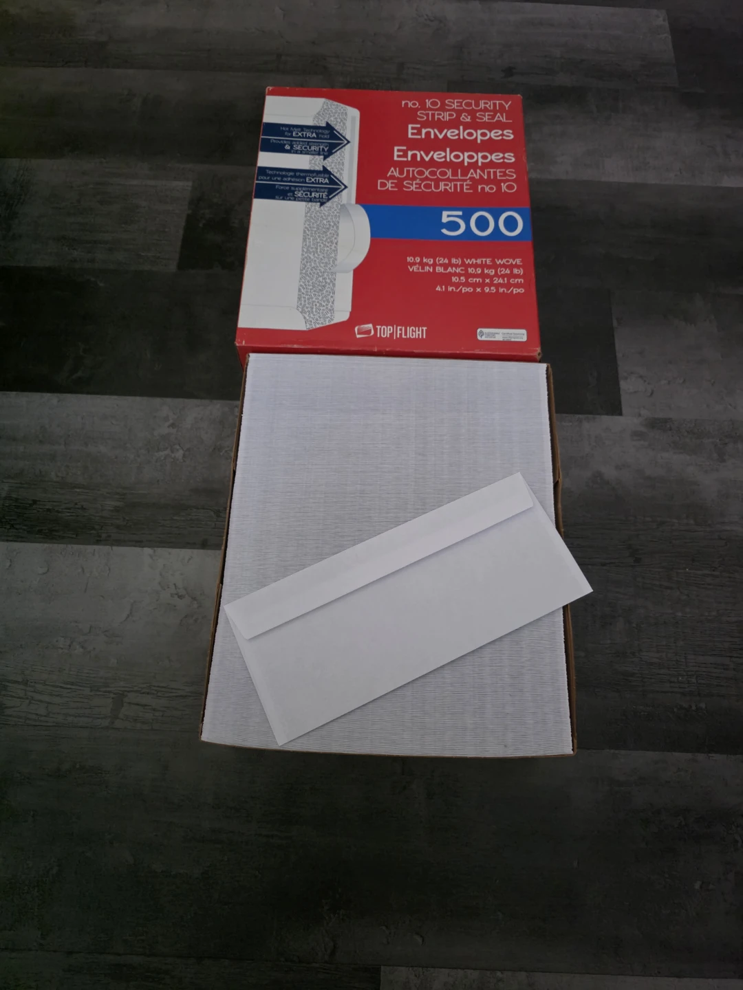 Top Flight No. 10 Security Envelopes 500 Count