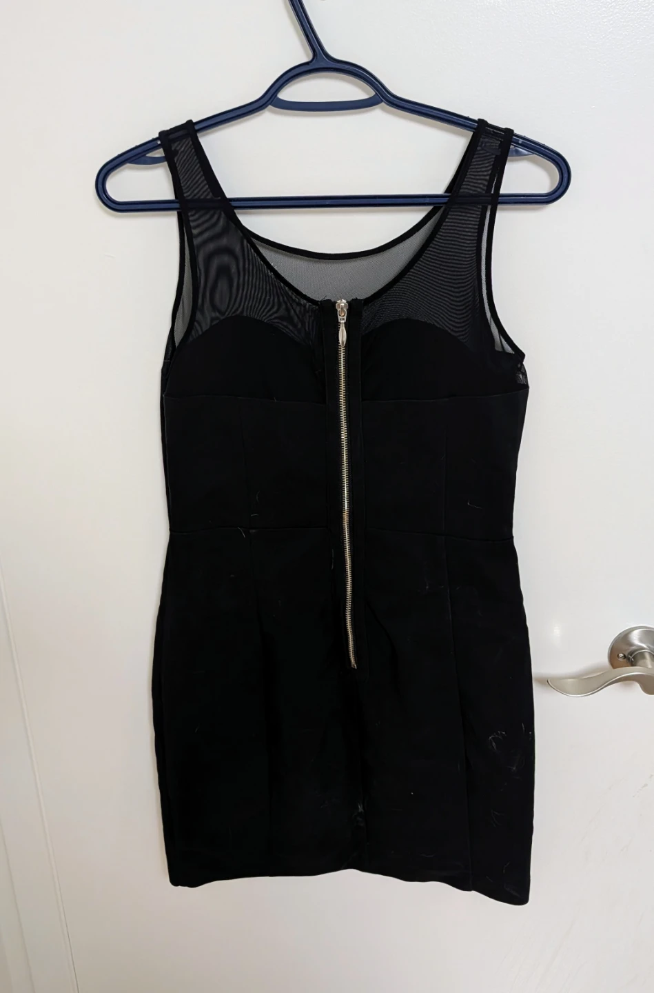 Black Sleeveless Dress with Back Zipper - Women's Medium - photo 2