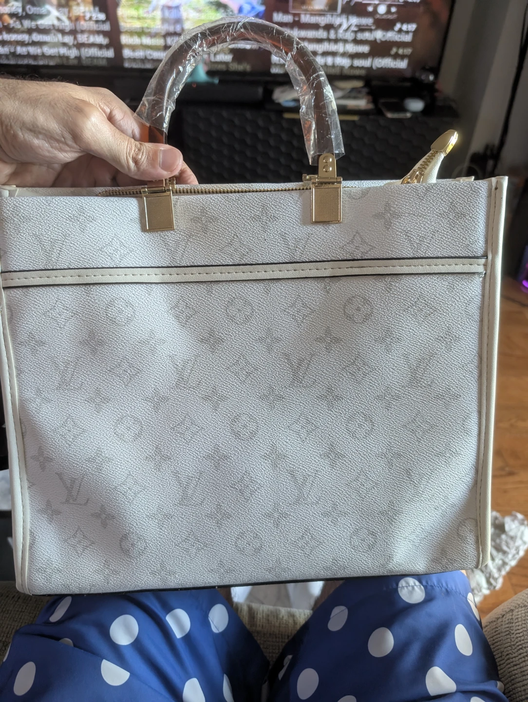 Louis Vuitton Paris Made in France Tote Bag