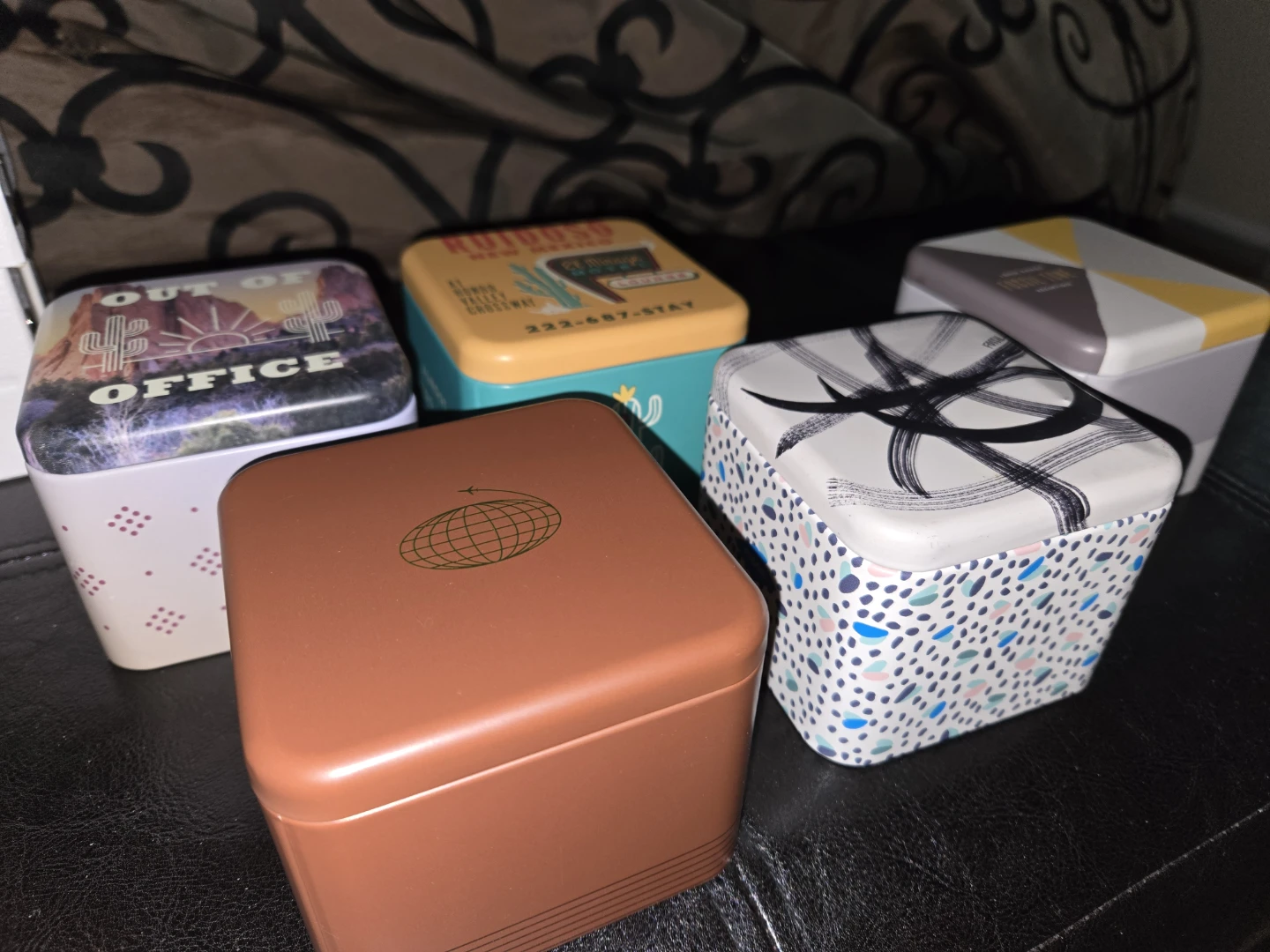empty Fossil and diesel watch boxes
