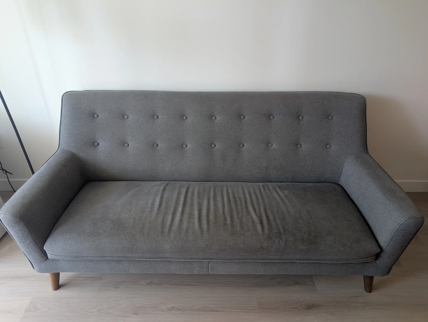 Mid-Century Style Grey Sofa