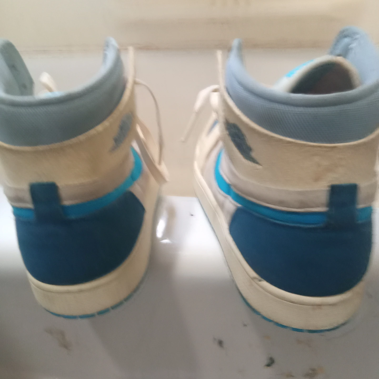 Nike Air Jordan 1 Zoom Comfort Blue and White - photo 5