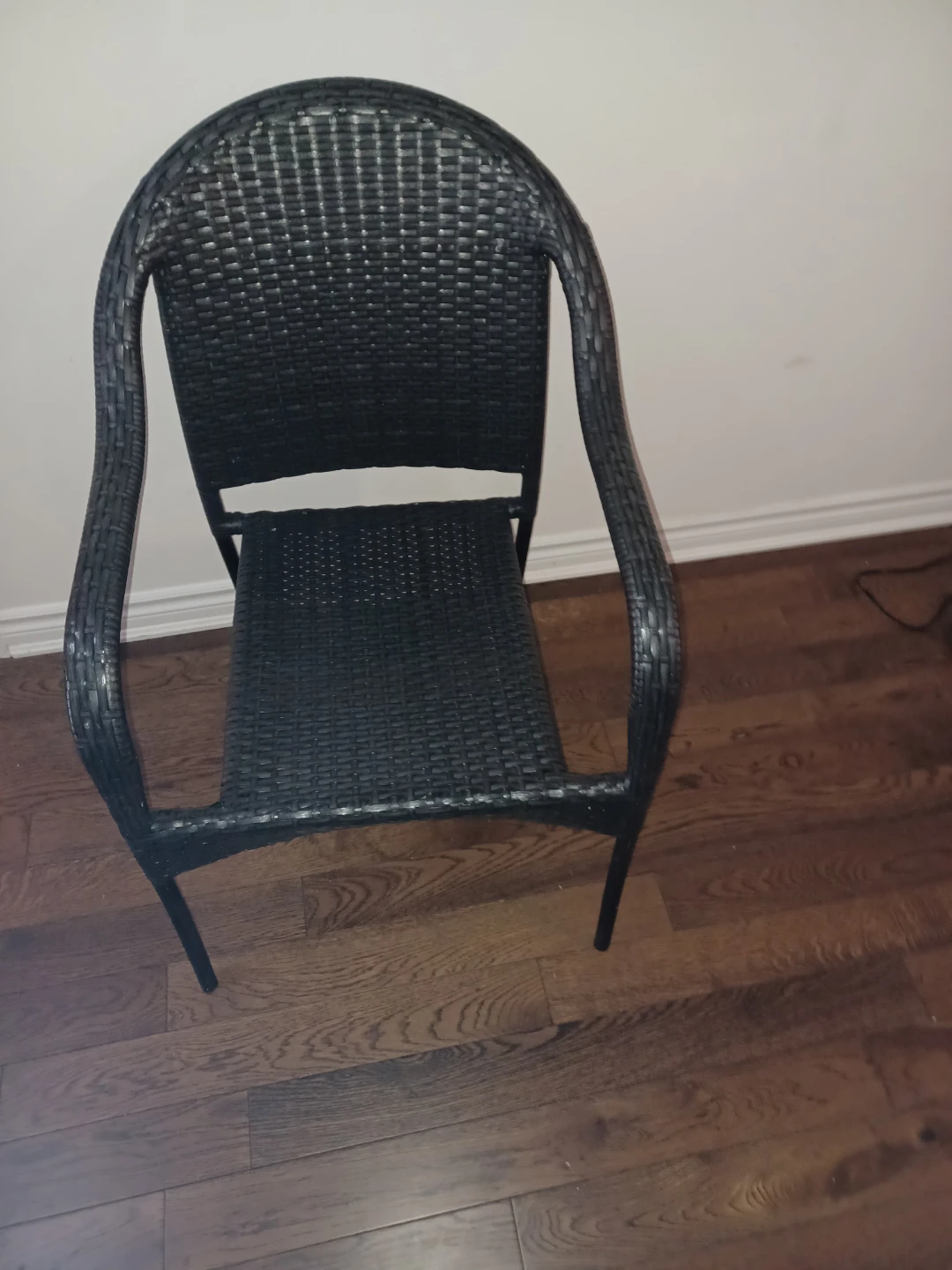 Black Wicker-Style Armchair - photo 3