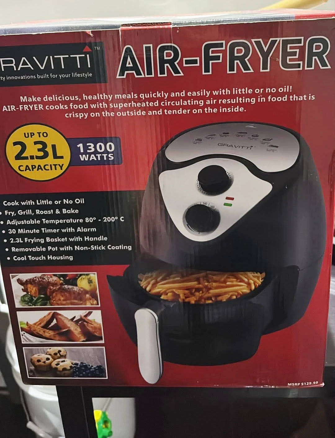 Gravitti Air-Fryer 2.3L