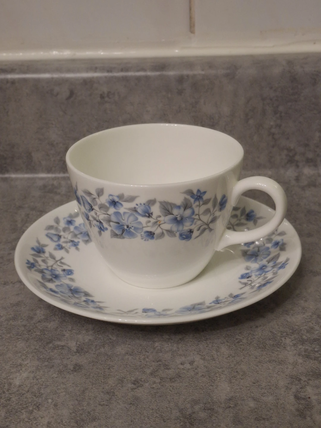 Wedgwood Petra Bone China Tea / Coffee cup and Saucer