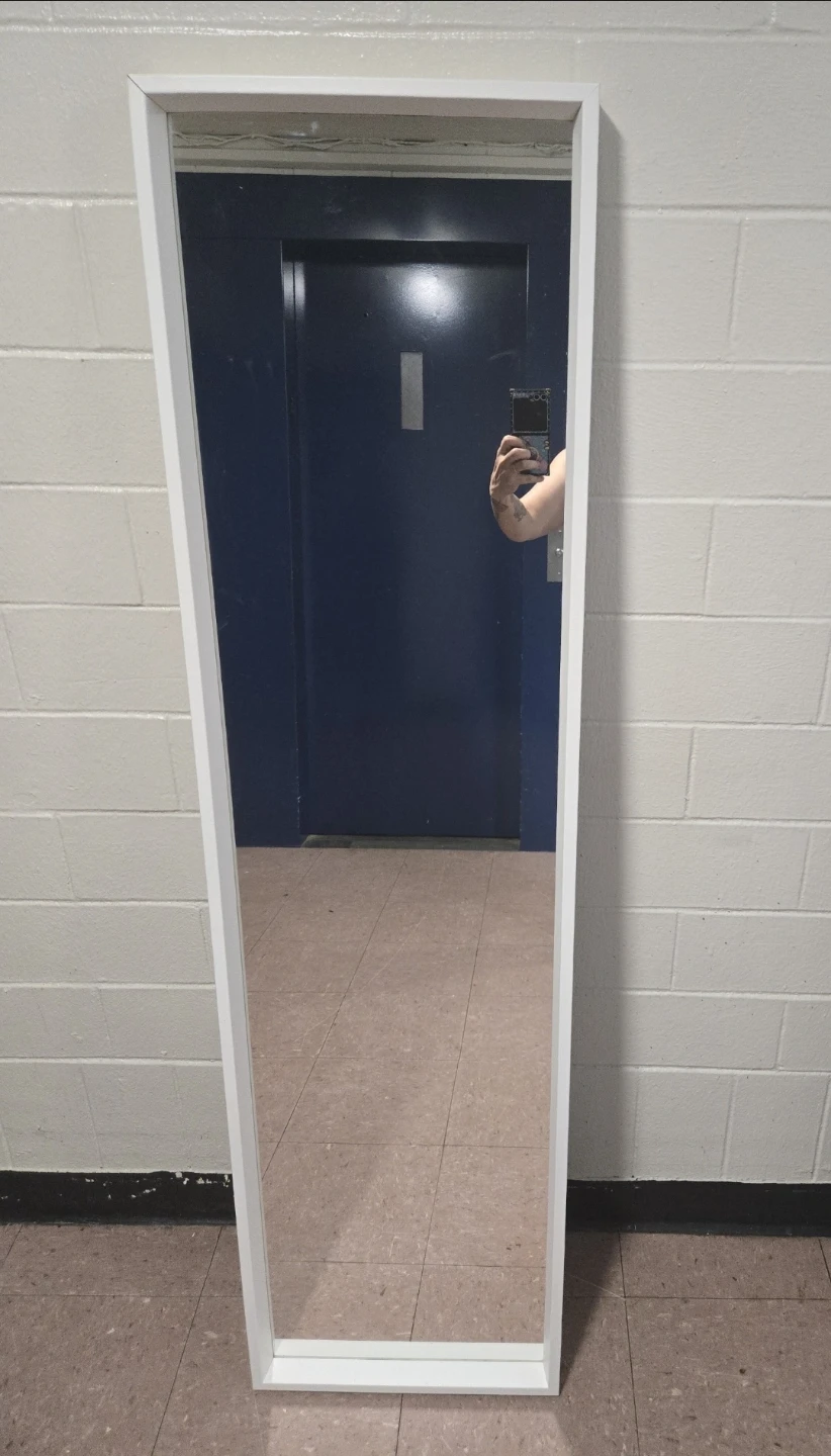 IKEA NISSEDAL White Full Length Wall Mirror 16"x59" - photo 5