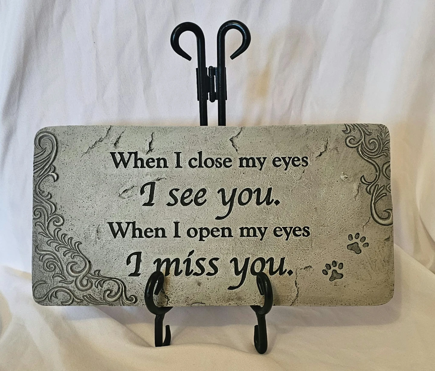 Grey & Black Decorative Plaque