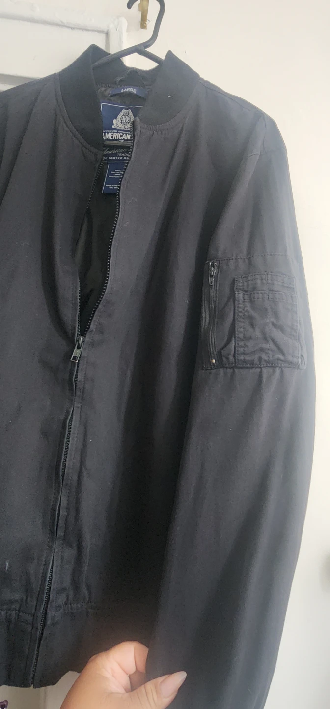 American Rag Black Bomber Jacket - photo 4