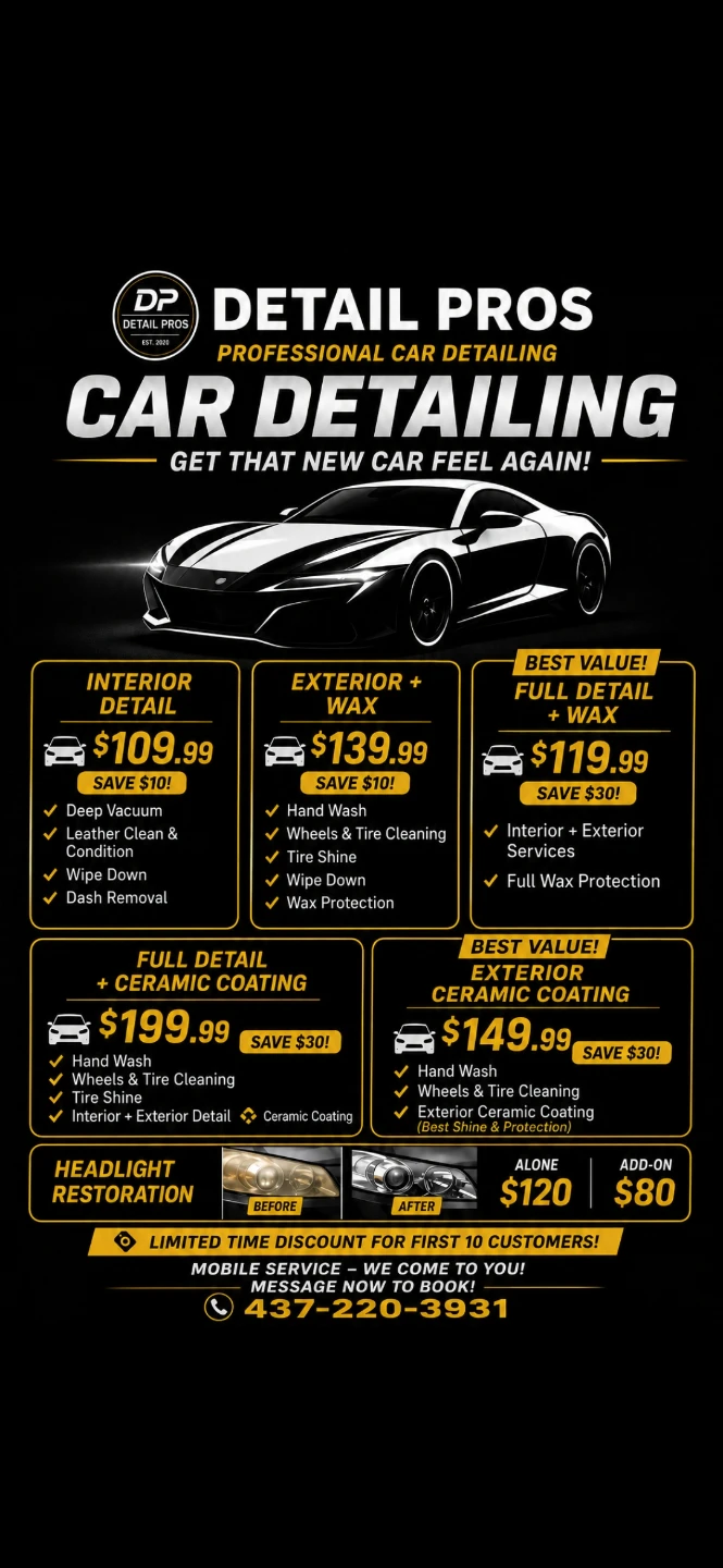 Professional Car Detailing Services
