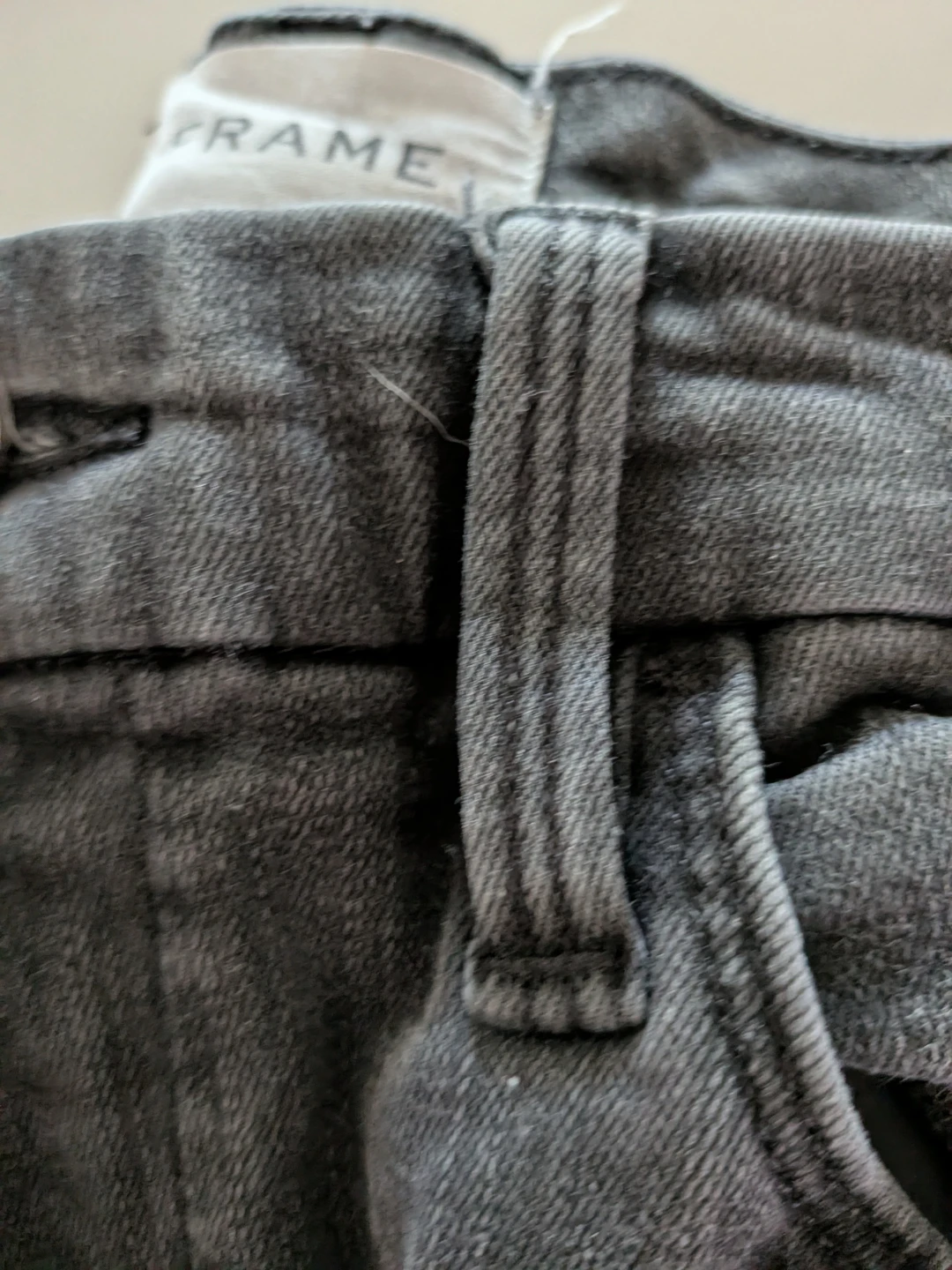 FRAME Le Super High Straight Jeans Black - photo 3