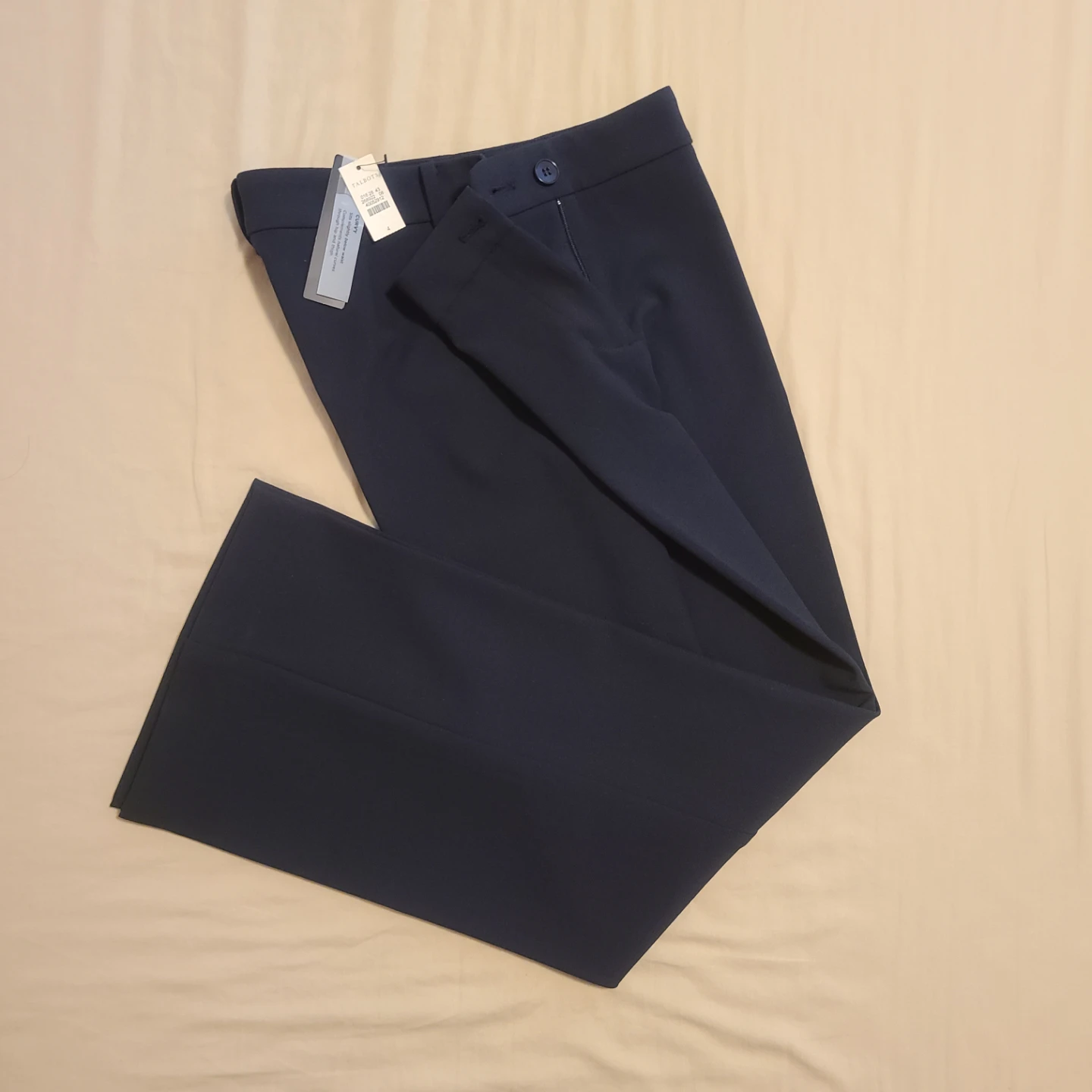 Talbots Curvy Fit Trousers Navy Size 4  🏈 - photo 2