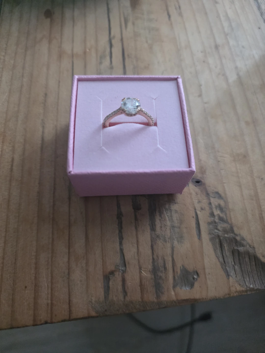 Rose gold ring 5.5 size - photo 2