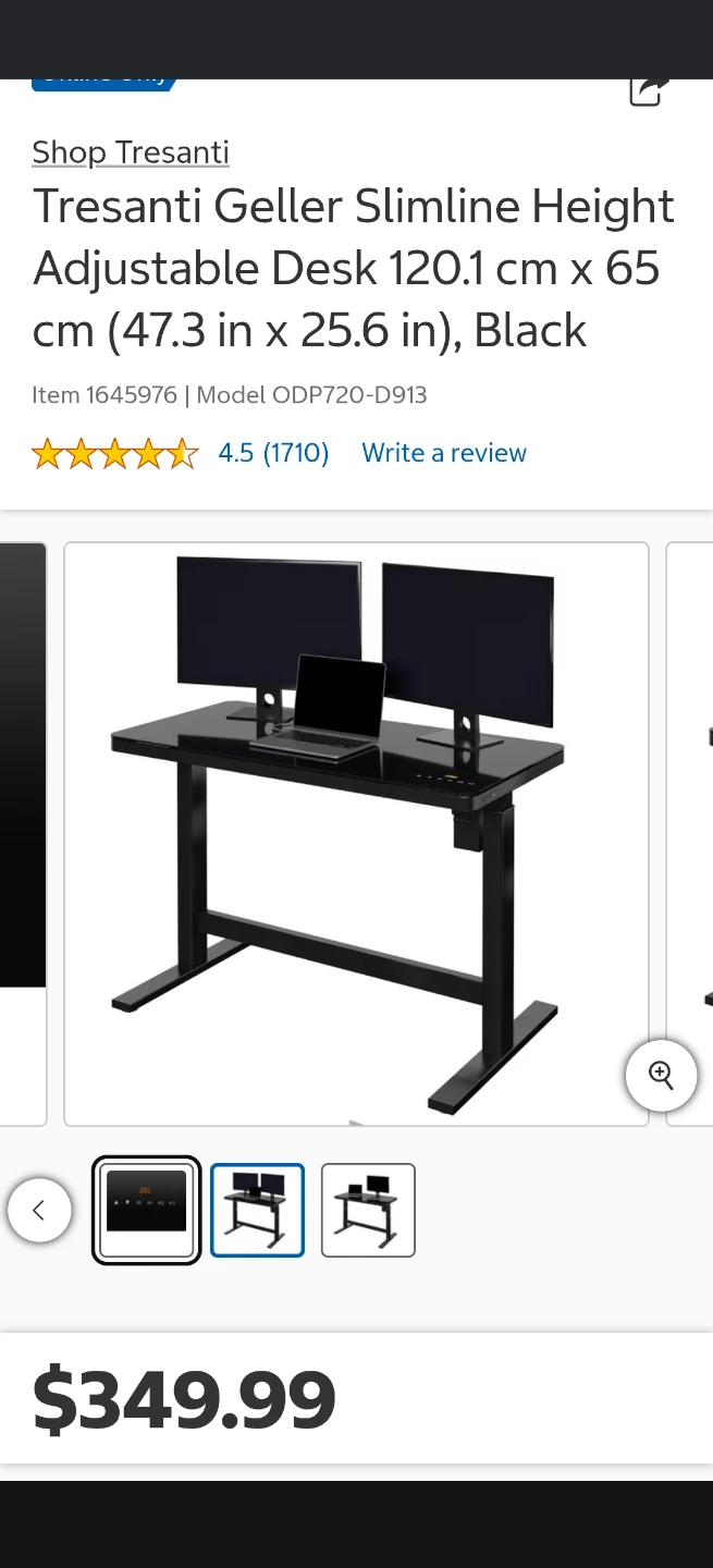 Electric Height Adjustable Standing Desk