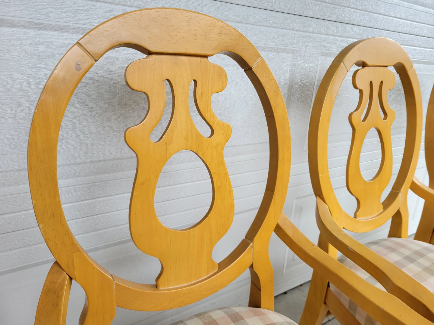 Set of Vintage Country French / Neoclassical Style Dining Chairs - photo 4