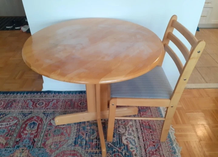 Round Wooden Dining Table