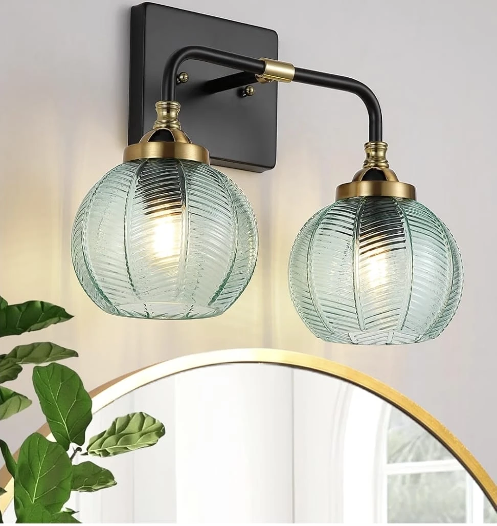 Two-light vanity wall sconce