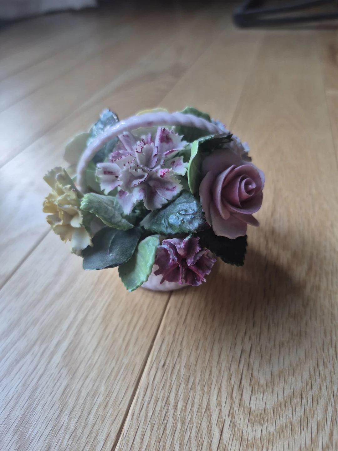 Adderley Bone China Floral Basket - photo 2