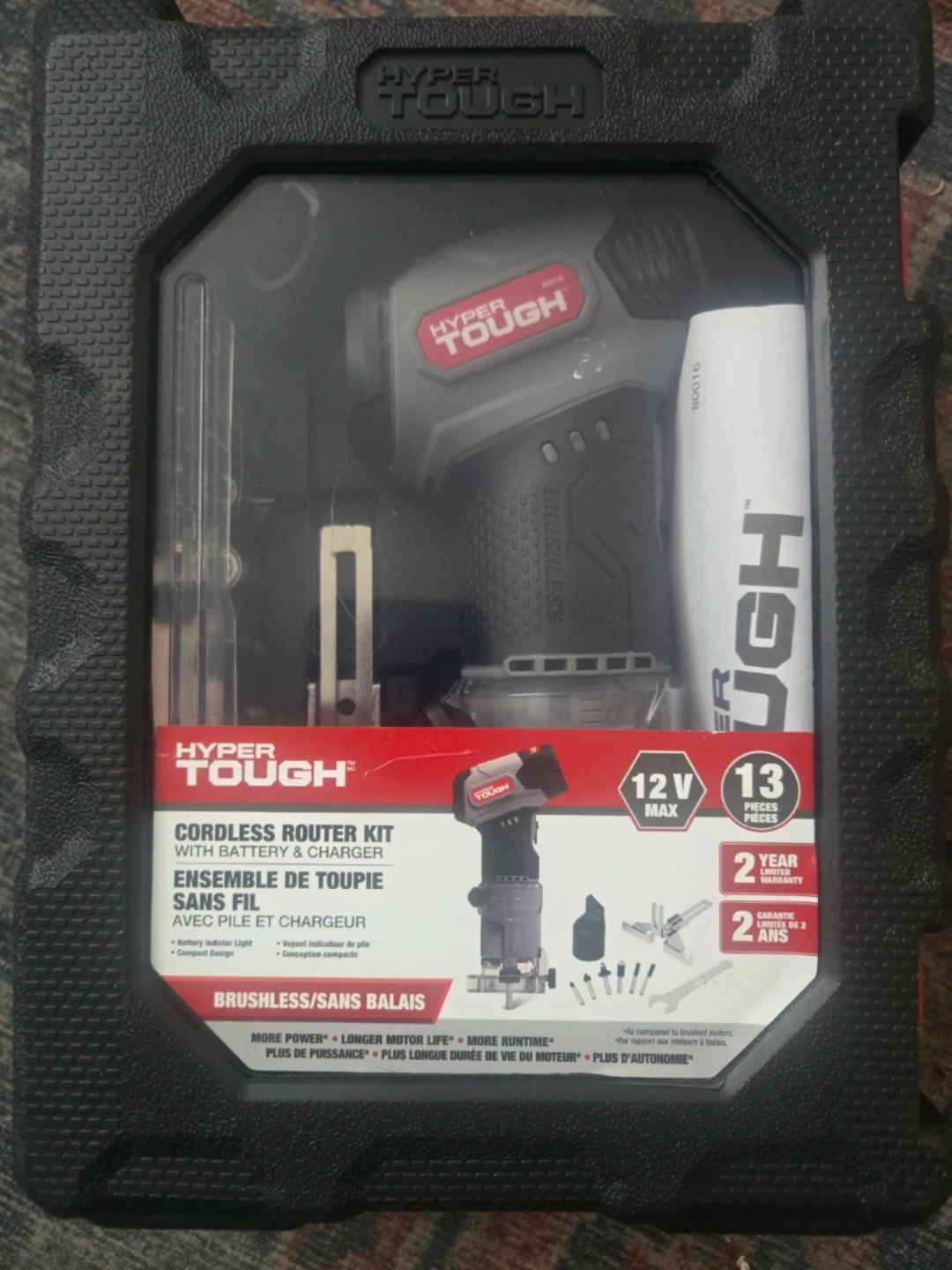 Hyper Tough 12V Max Cordless Router Kit
