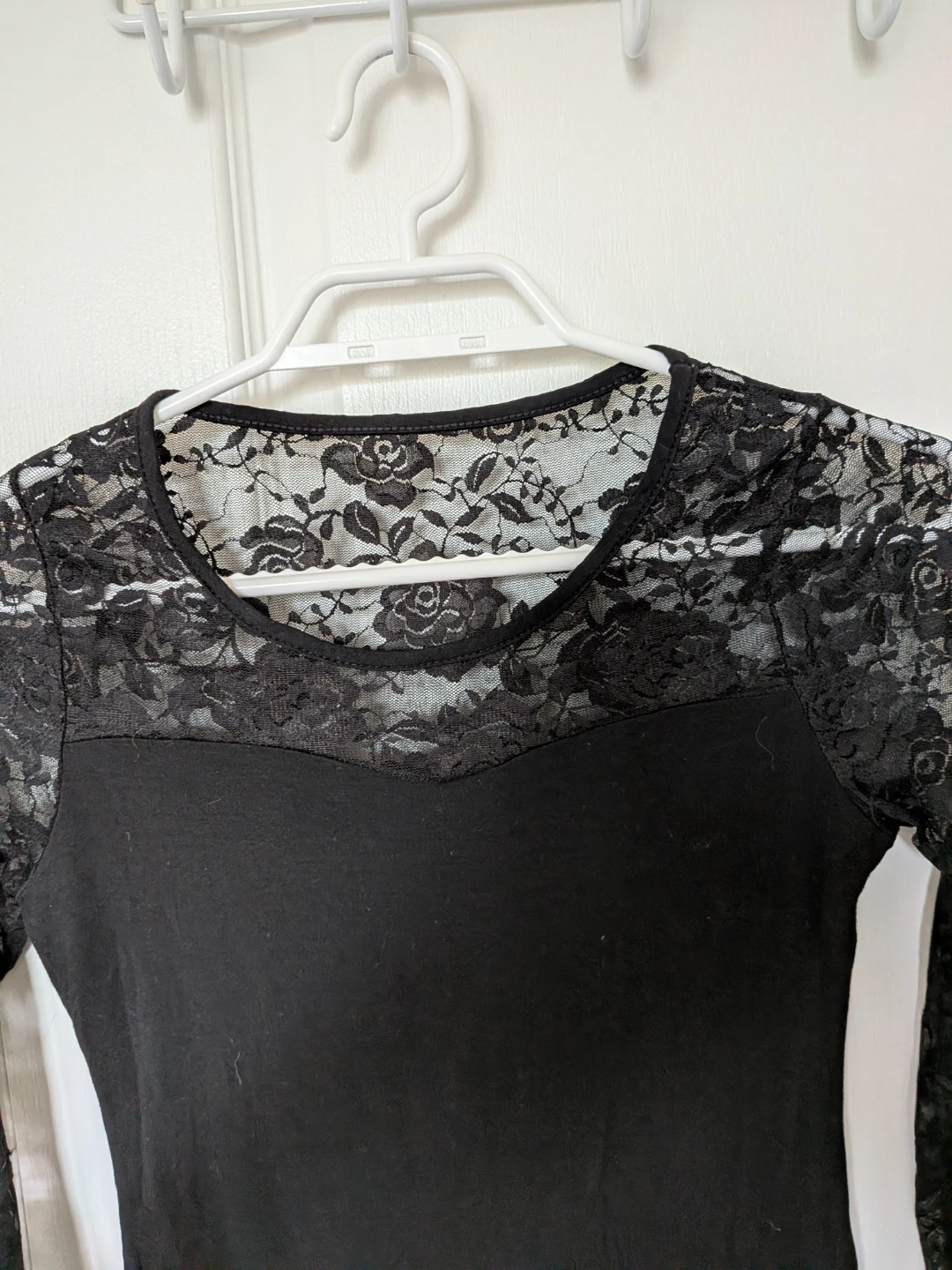 🏈Black Lace Long Sleeve Top - photo 3