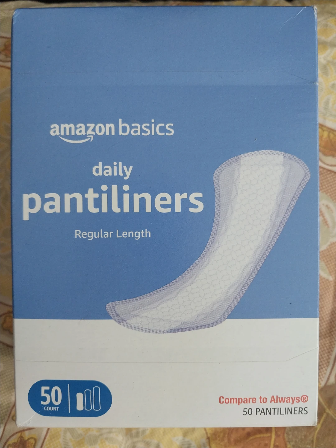 Amazon Basics Daily Pantiliners, 50 Count