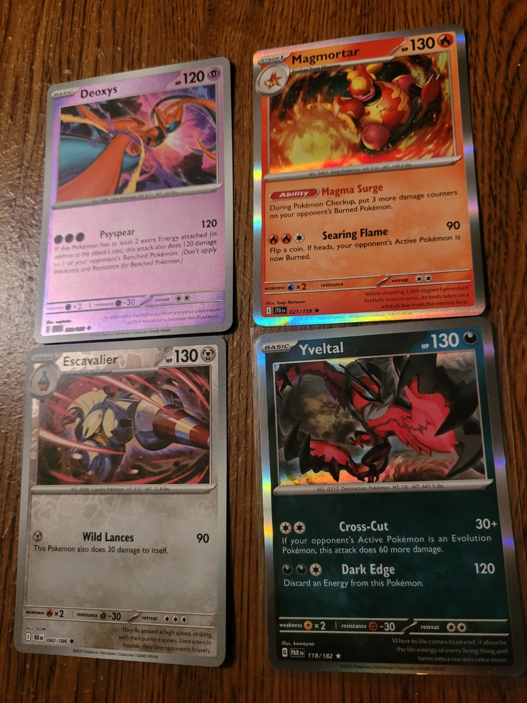 Hollo/shiny pokemon cards