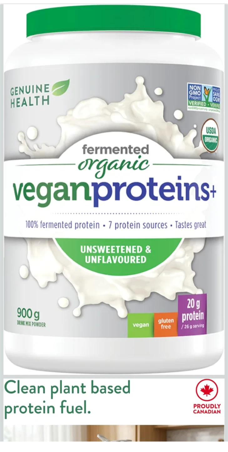 Genuine Health Fermented Organic Vegan Proteins+ 900g