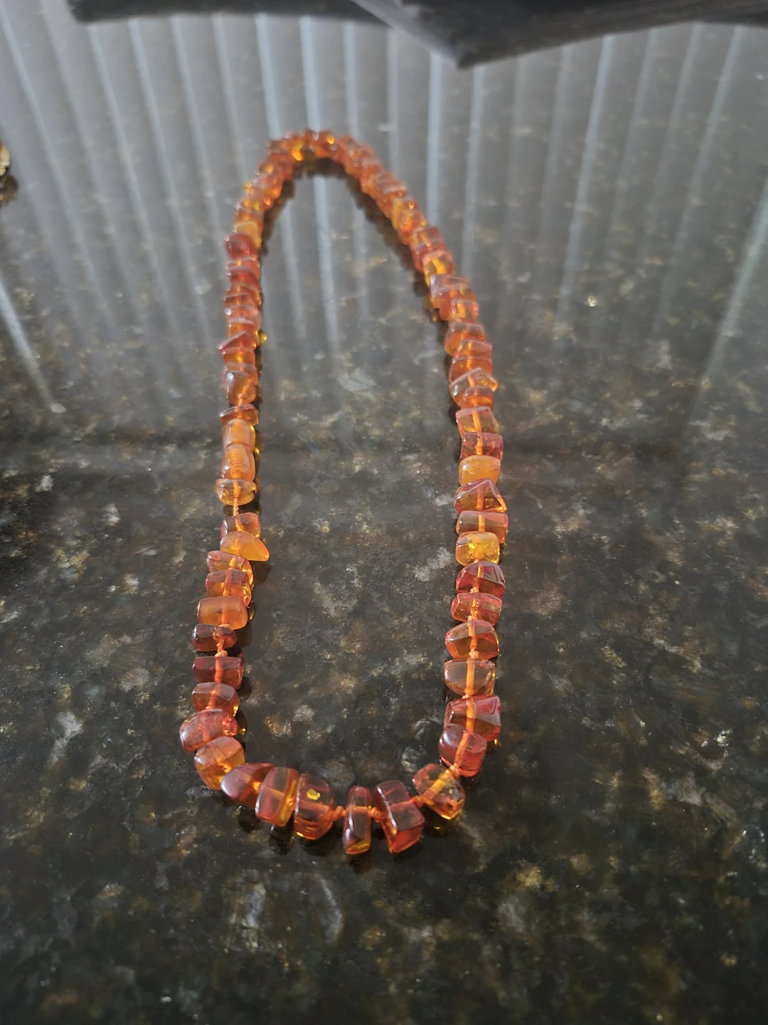 Amber Bead Necklace