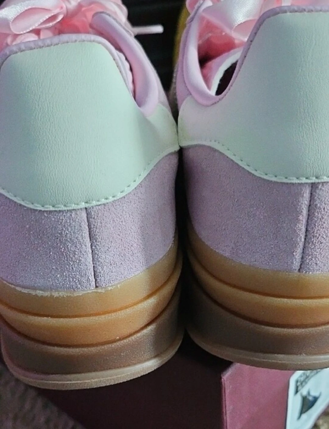 Adidas Pink Suede Platform Sneakers with Ribbon Laces - photo 5