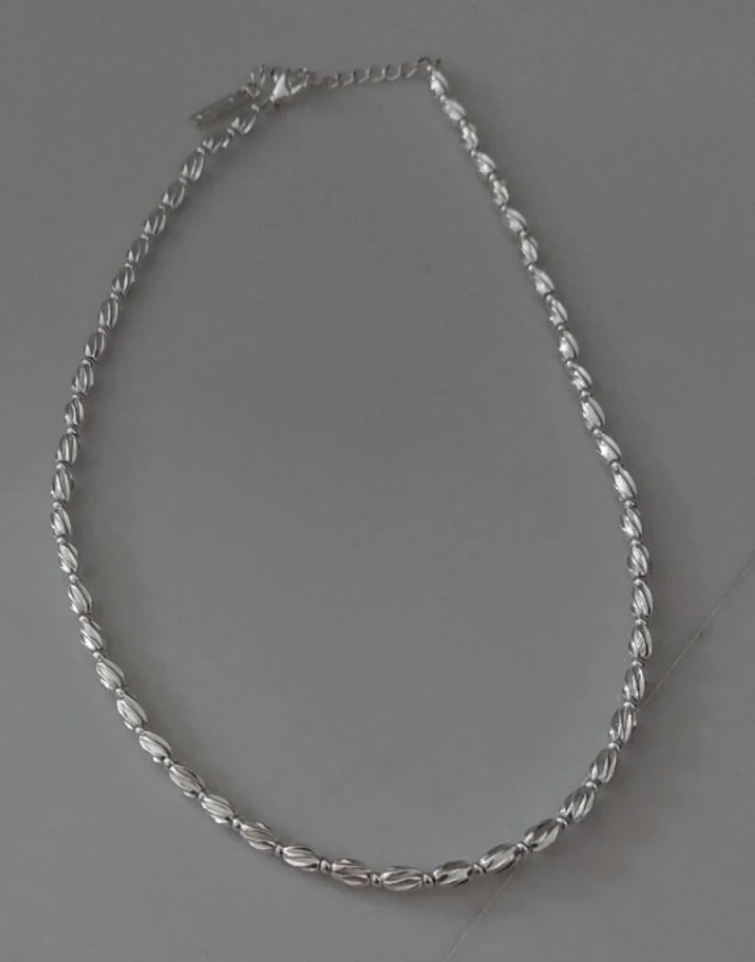 Napier Silver-Tone Twist Bead Necklace - photo 2