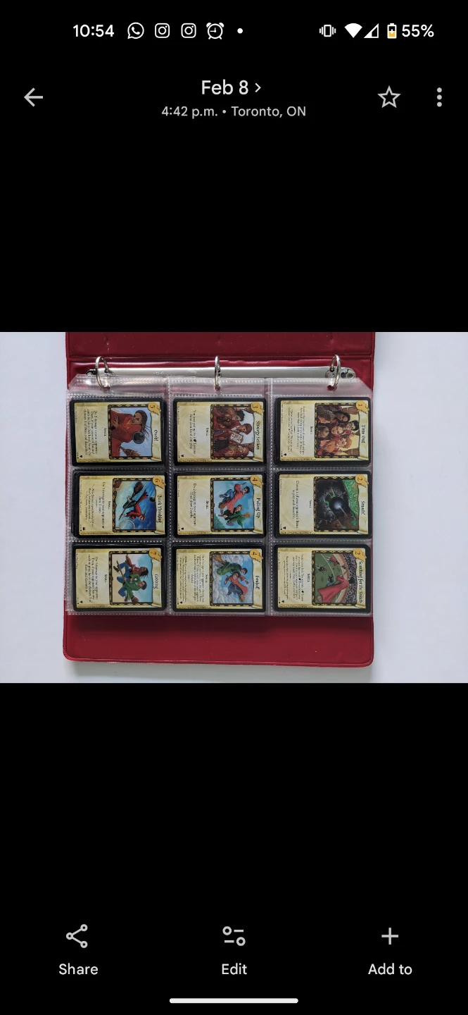 Harry Potter Trading Card Game Binder