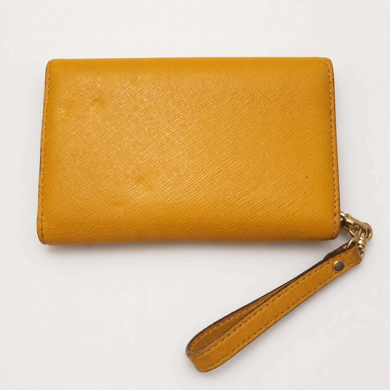 Michael Kors Yellow Saffiano Leather Wallet Wristlet - photo 4