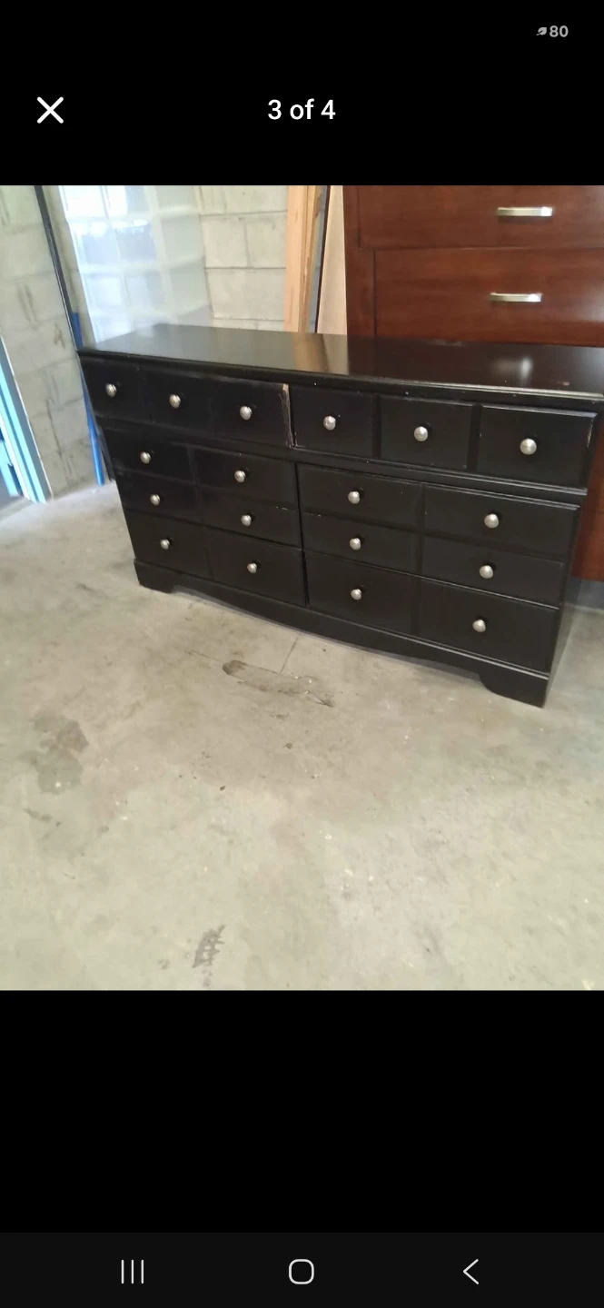 Black 12-Drawer Dresser - photo 3