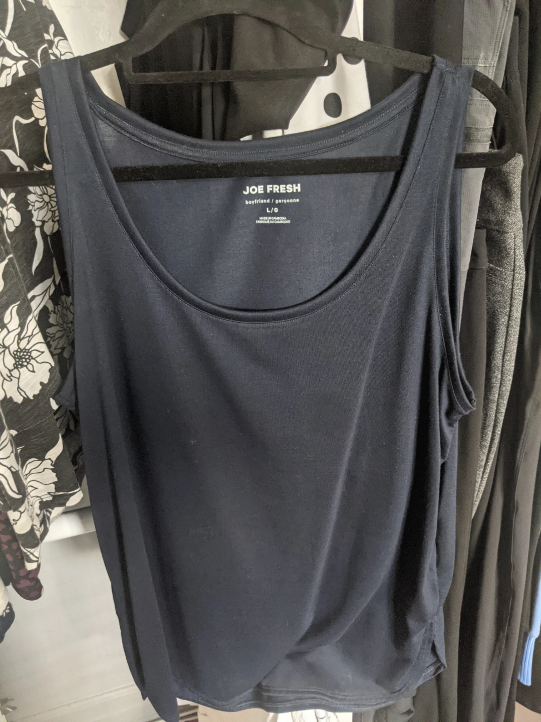 Joe Fresh Boyfriend Tank Top Navy