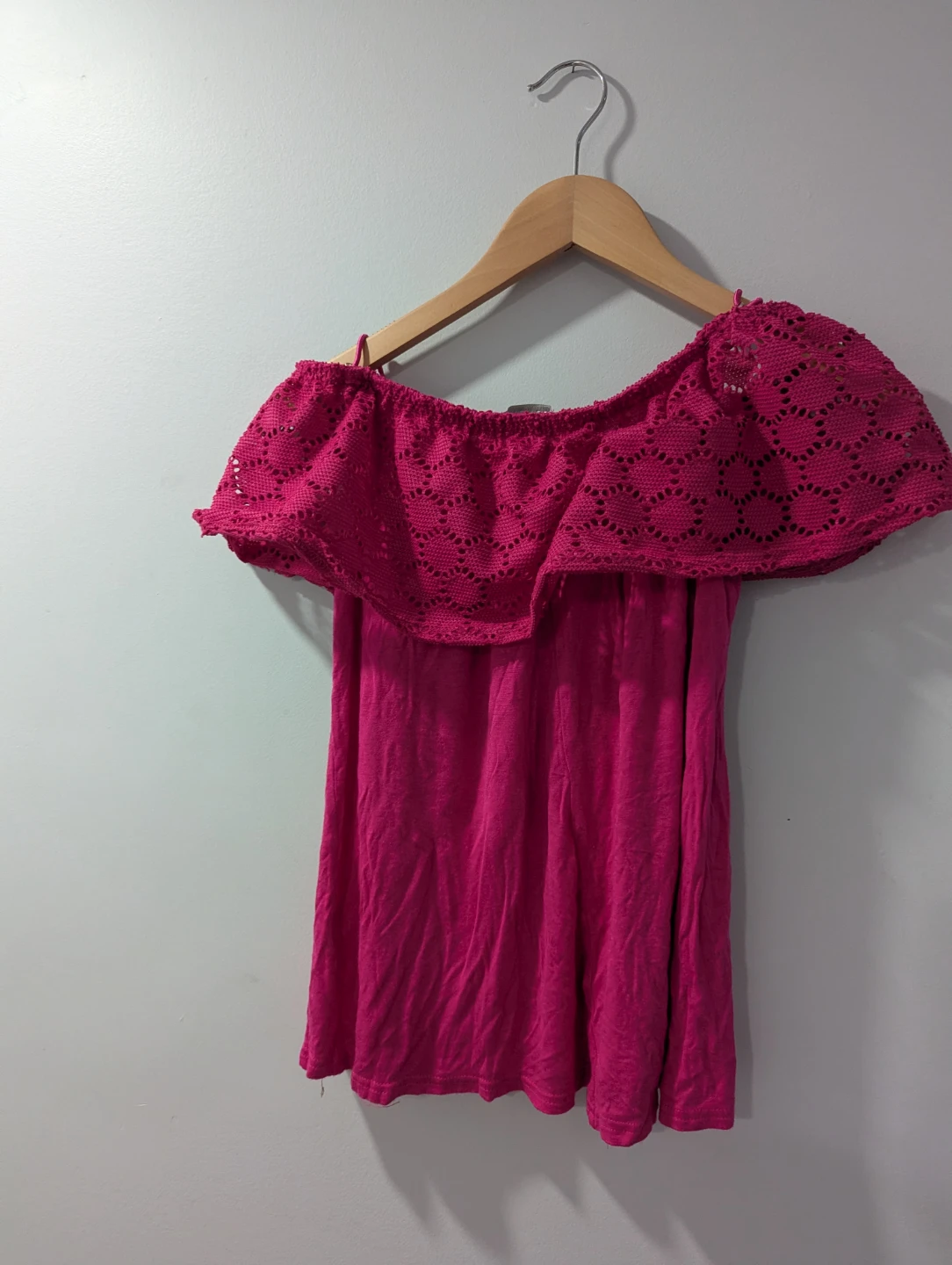 Pink Off-the-Shoulder Top - photo 2