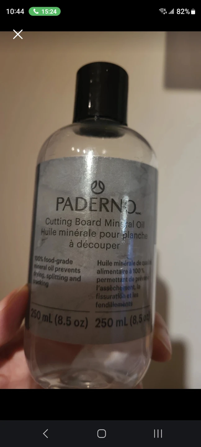 Paderno Cutting Board Mineral Oil 250 mL