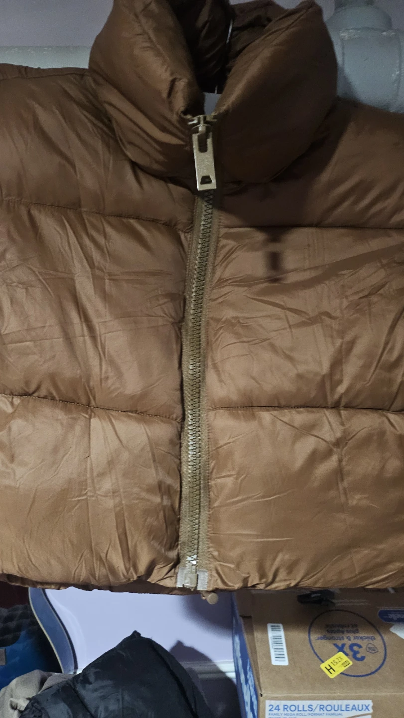 NY Threads Brown Puffer Vest