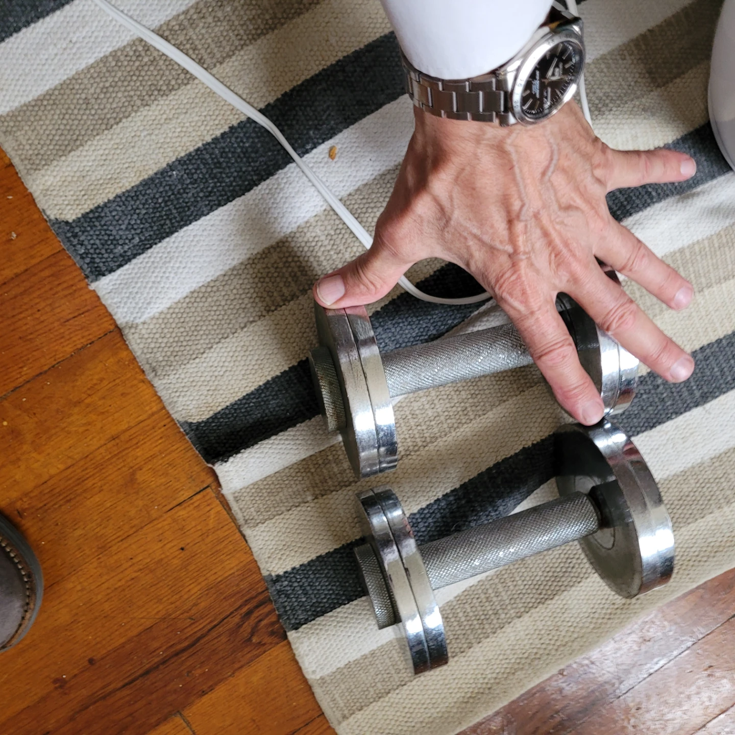 2 Chrome Dumbbells - photo 2