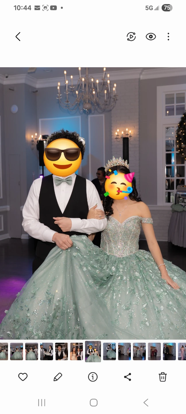 Sage Green Quinceanera Gown - photo 5